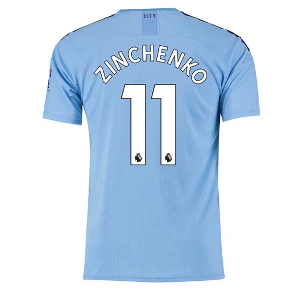 Camiseta Manchester City NO.11 Zinchenko Primera equipación 2019-2020 Azul